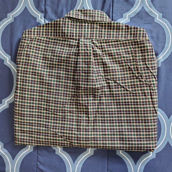 Men's Classic Fit Large Polo Ralph Lauren Long-sleeved Collard Plaid Button-up - Picture 2 of 2